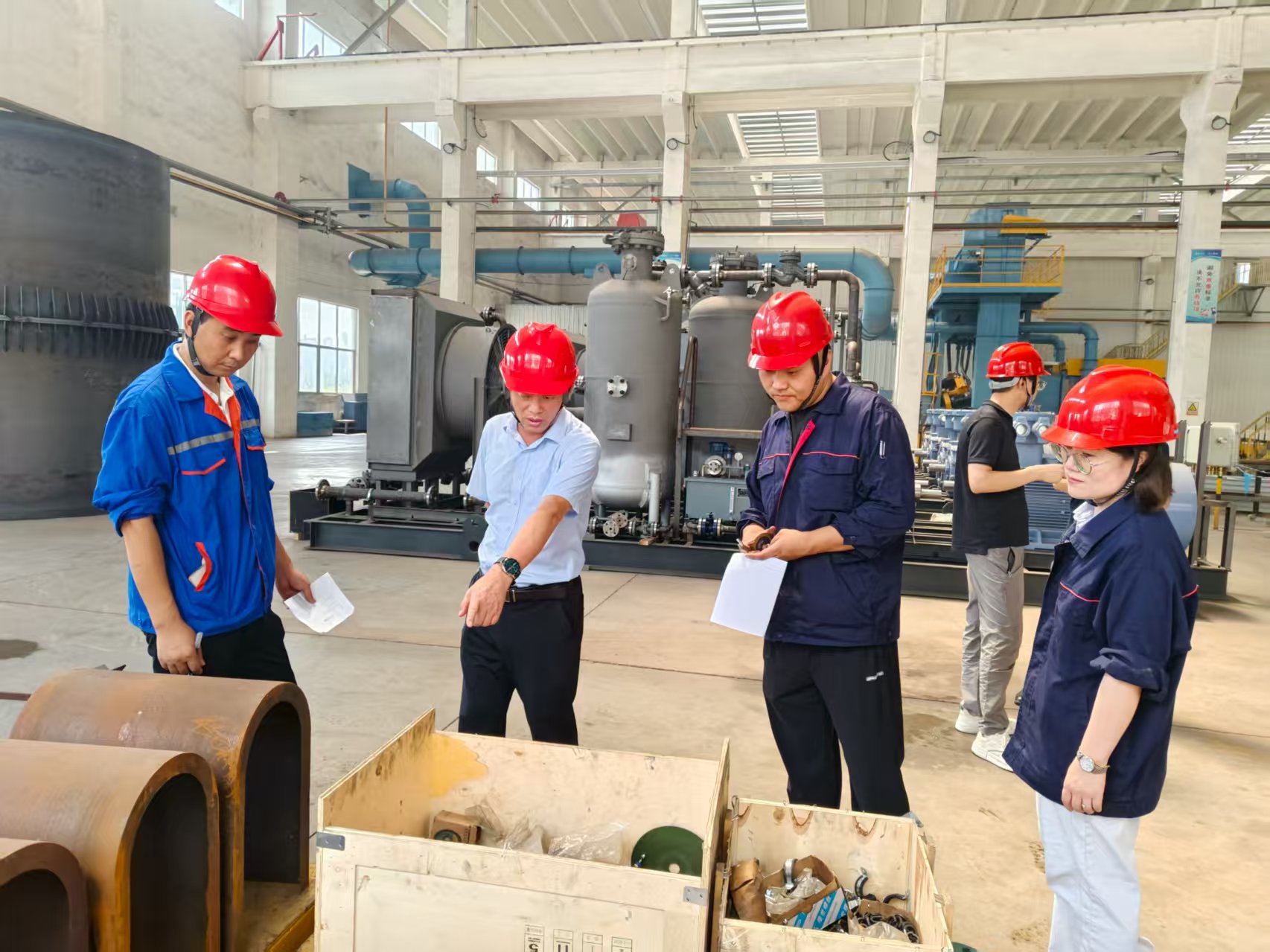 山東海澤重工科技有限公司開(kāi)展節(jié)前安全檢查